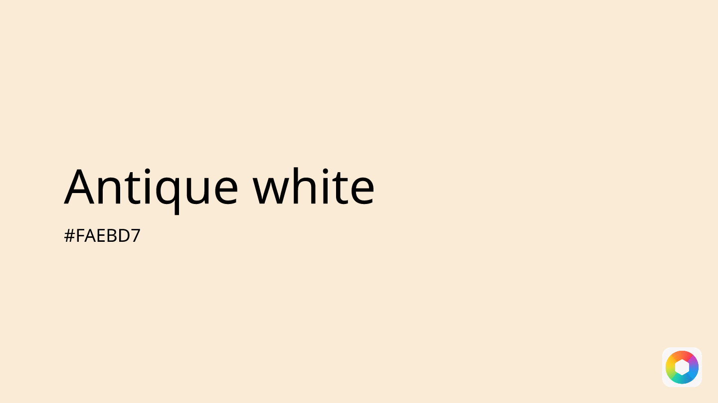 Antique white