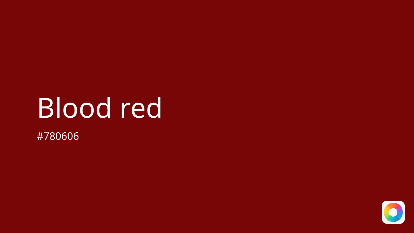 Blood red