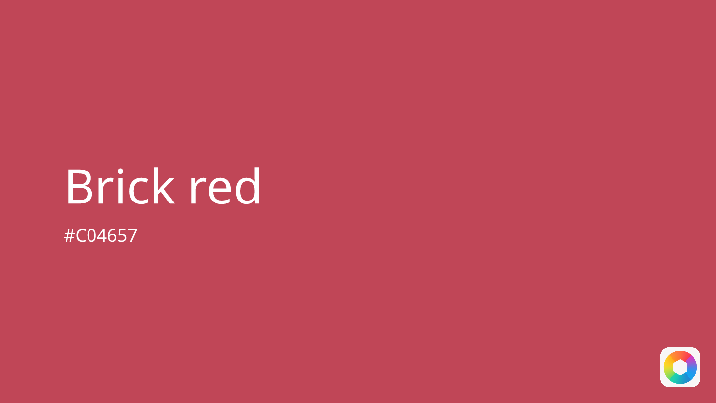 Brick red