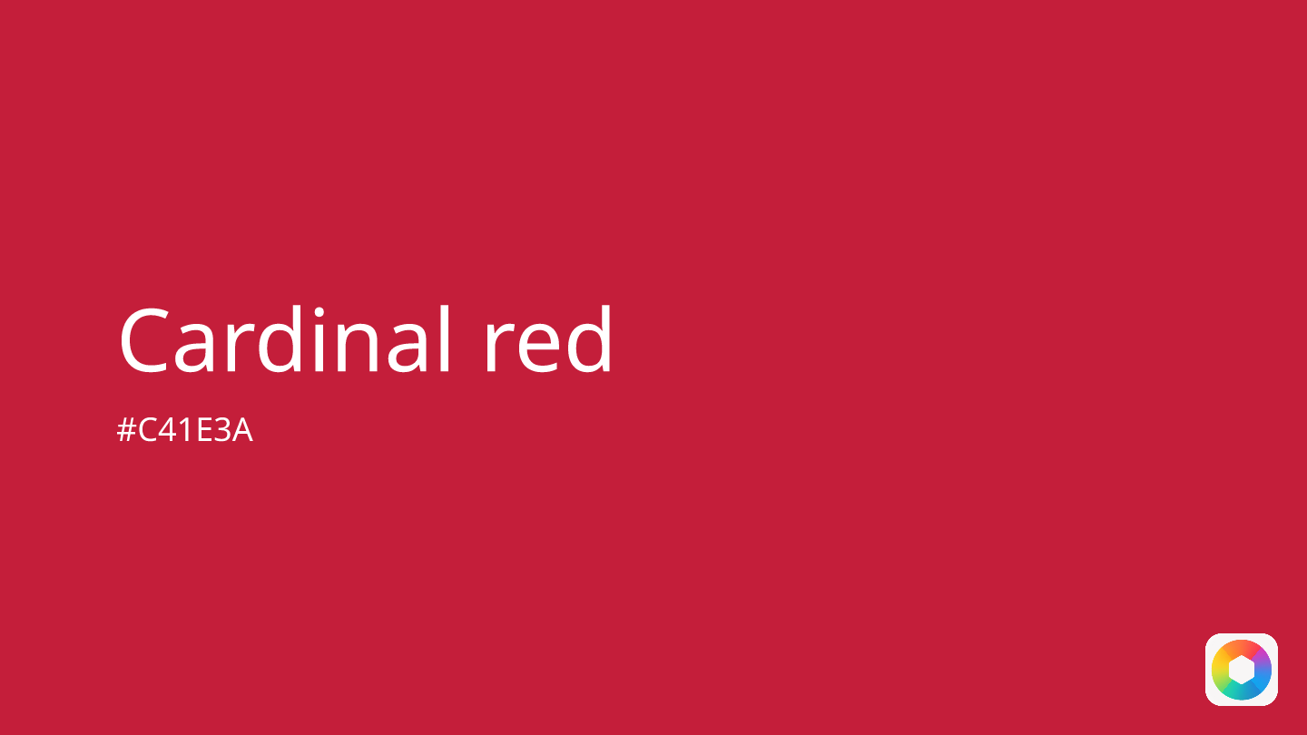 Cardinal red