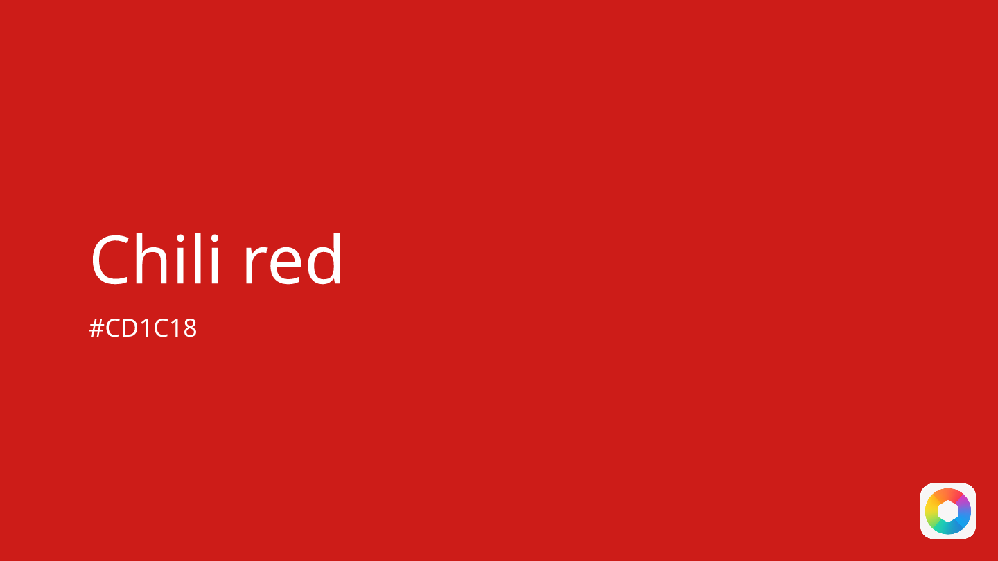 Chili red