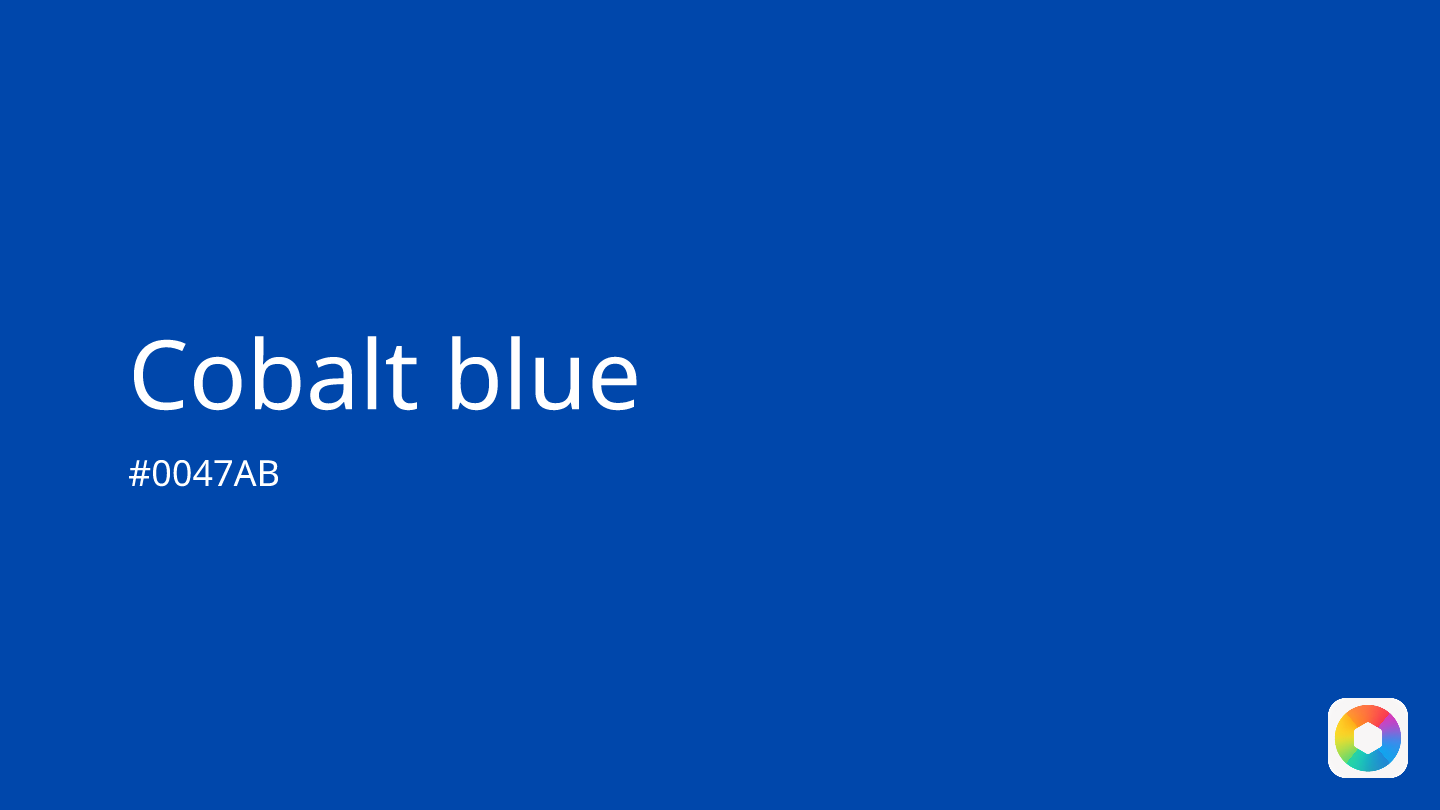 Cobalt blue
