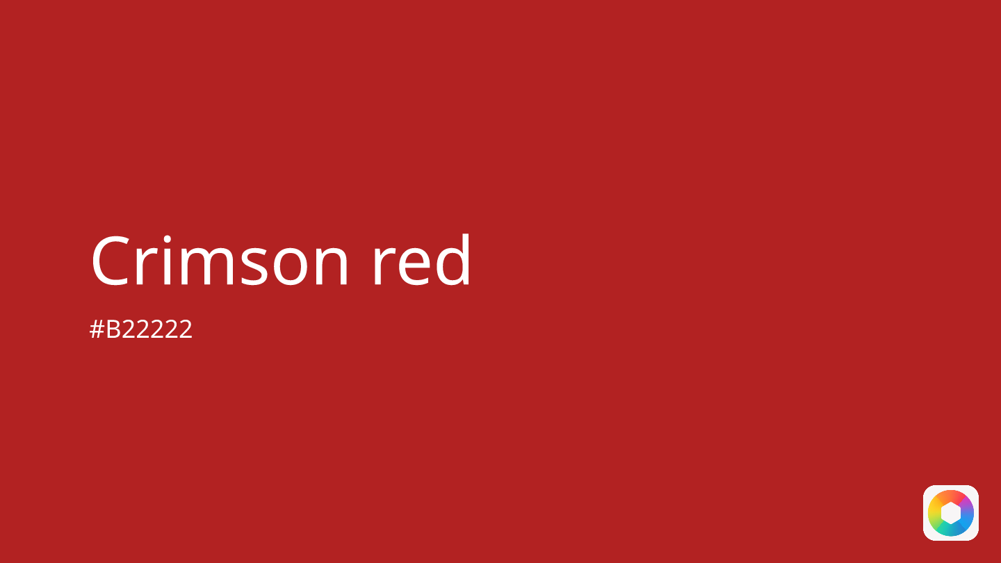 Crimson red