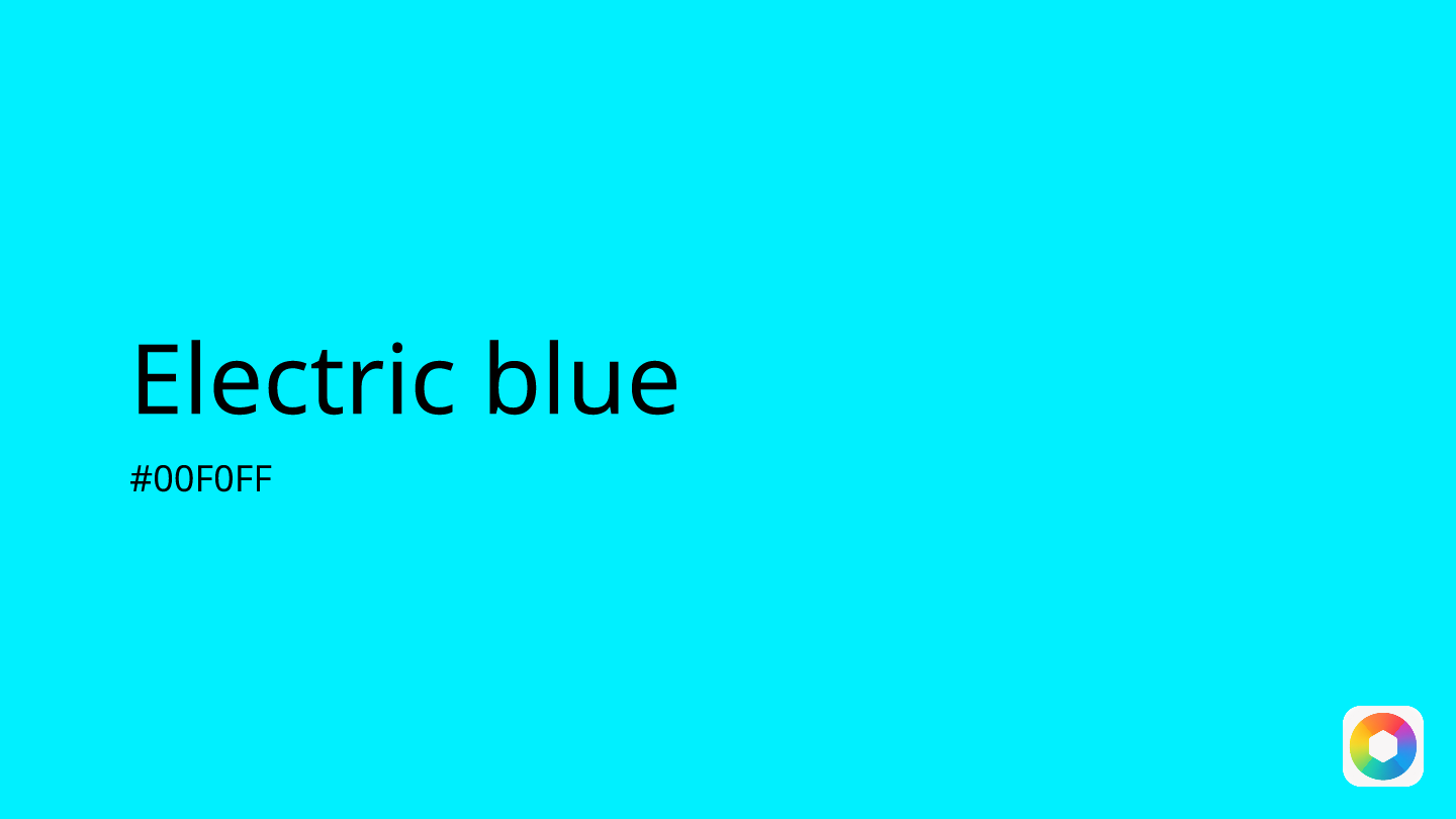 Electric blue