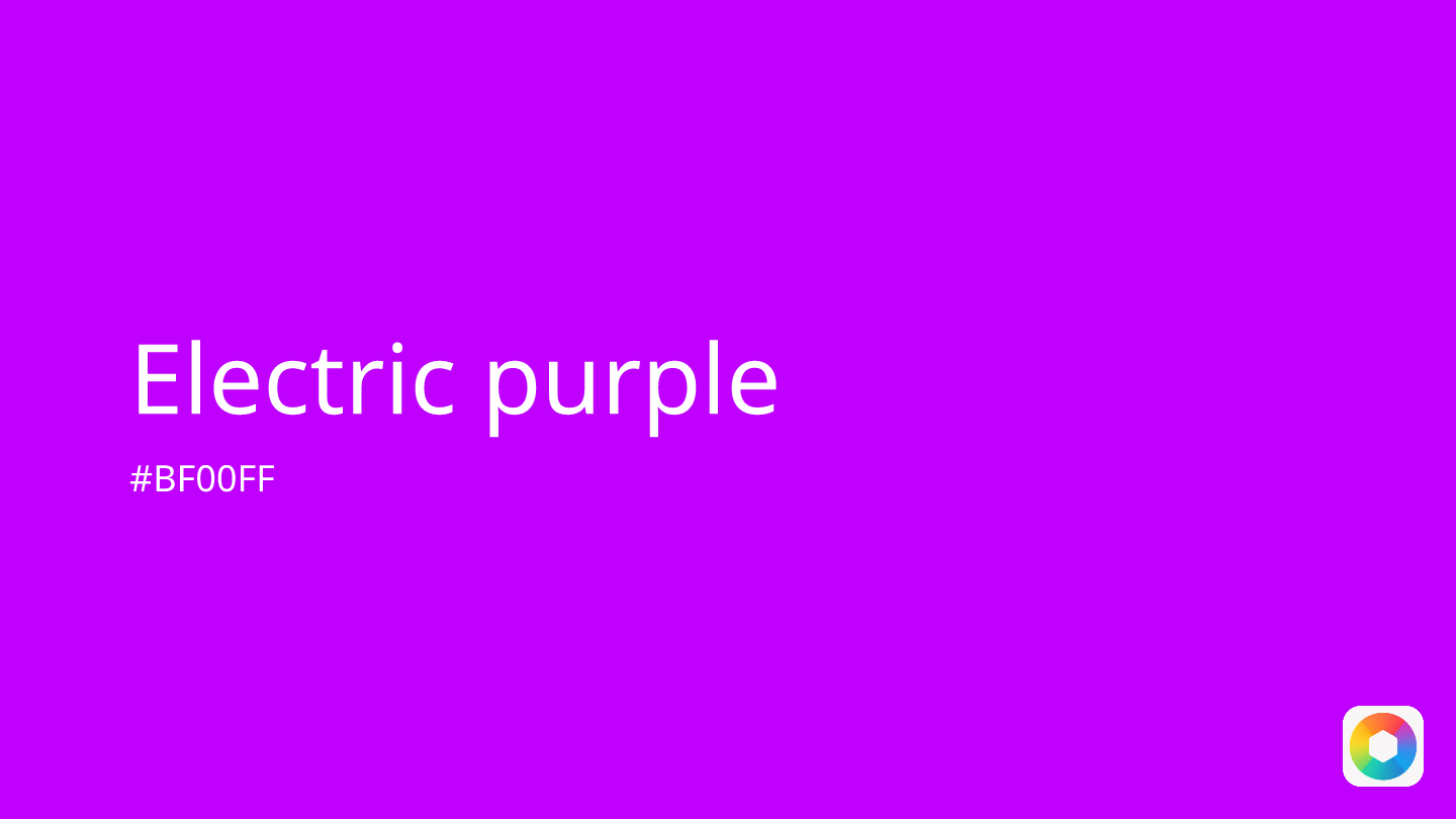 Electric purple
