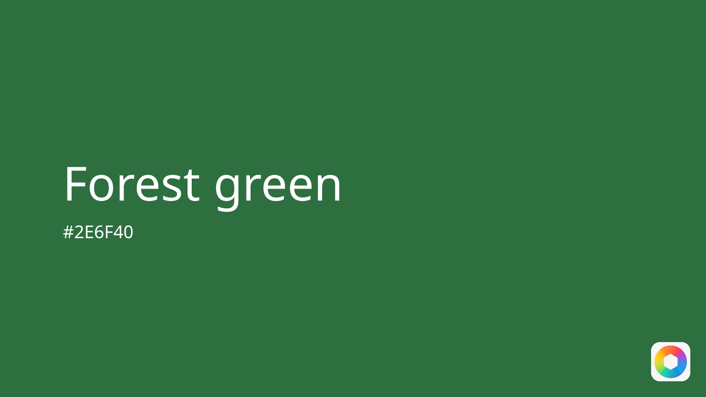 Forest green