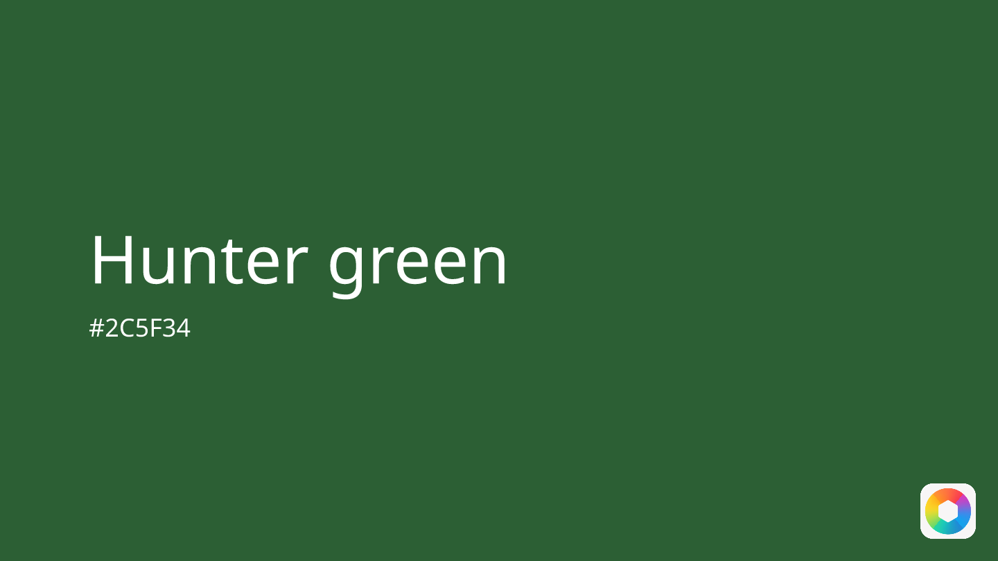 Hunter green