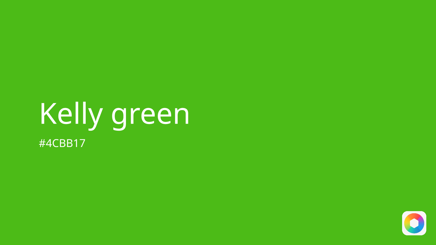 Kelly green