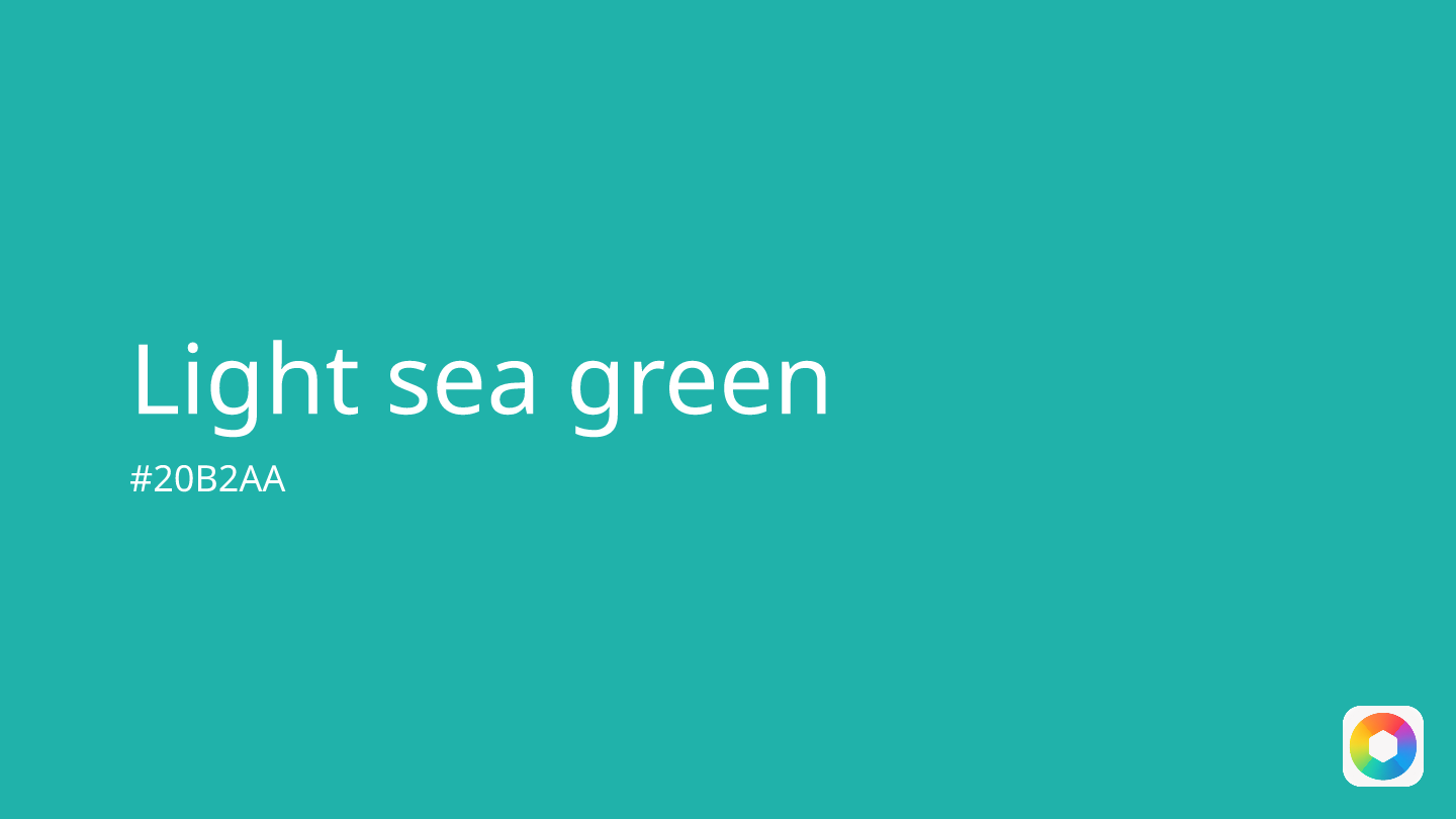 Light sea green