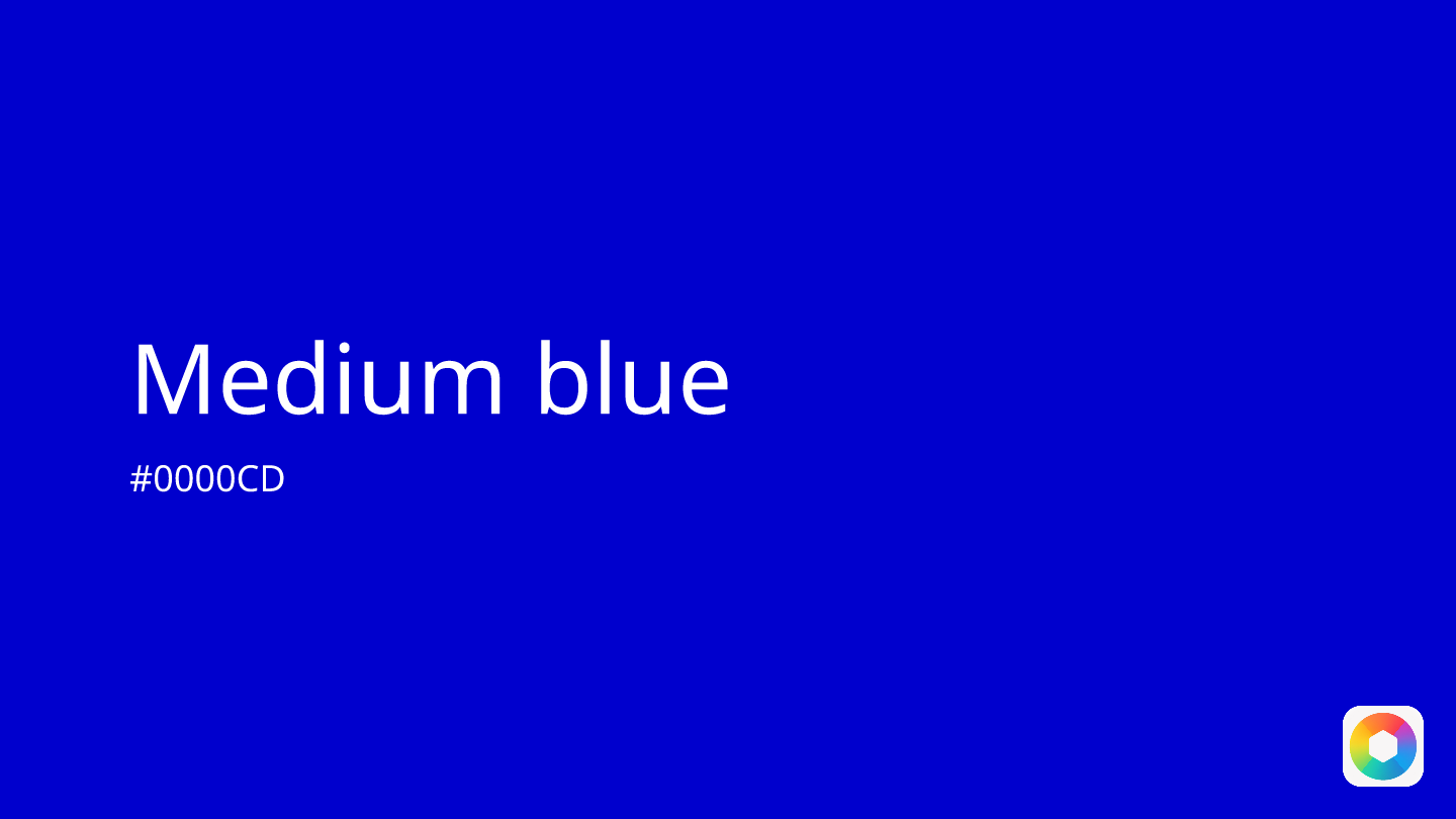 Medium blue