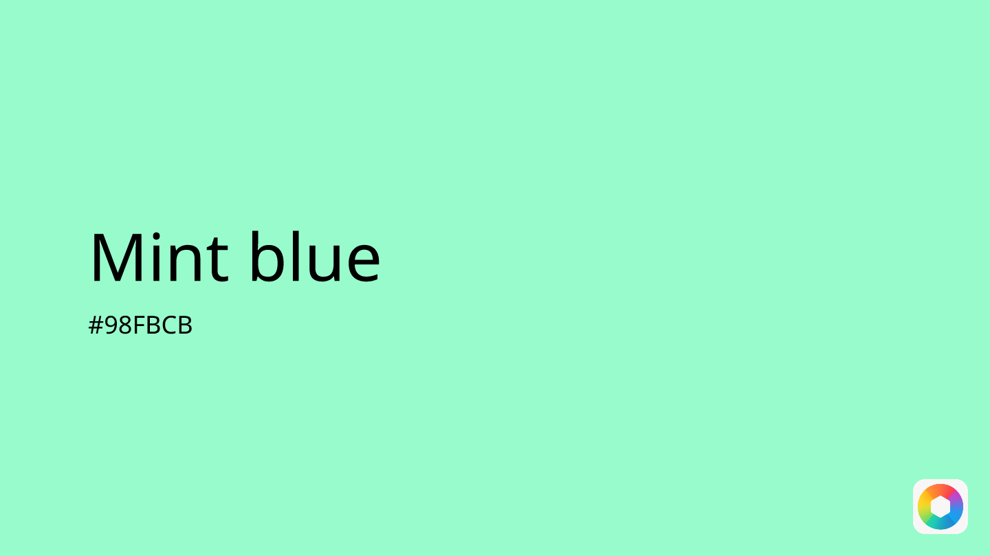 Mint blue