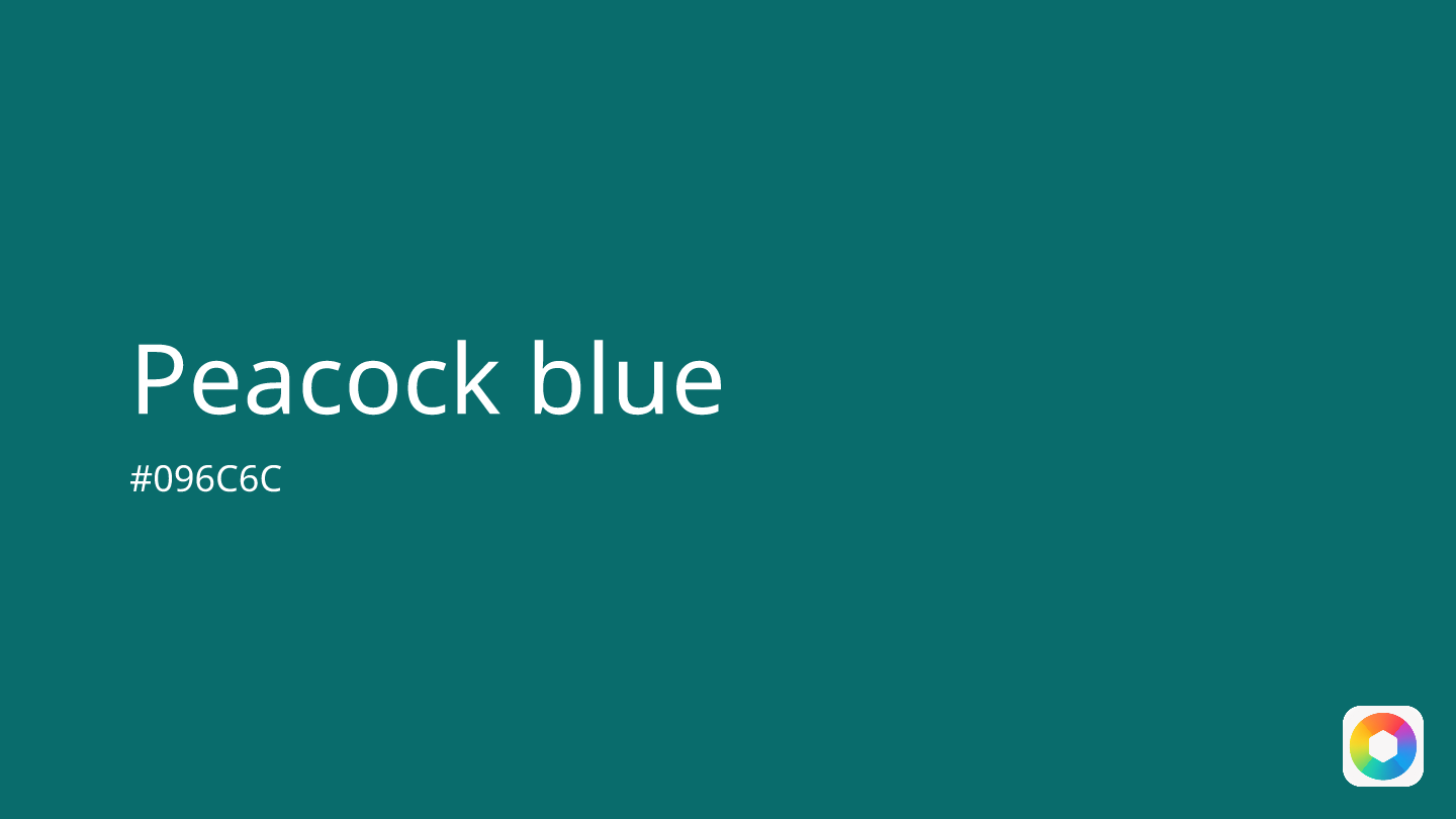 Peacock blue