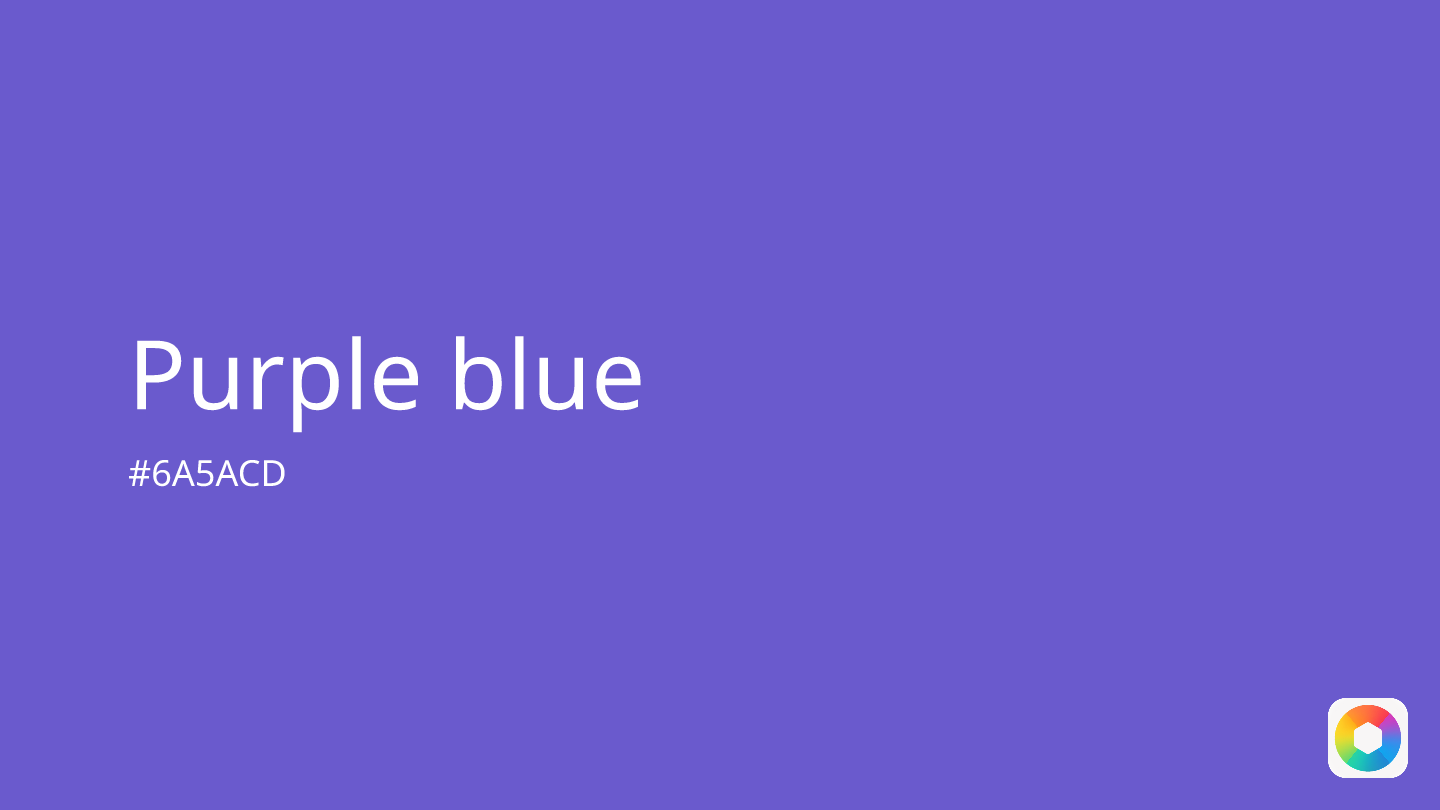 Purple blue