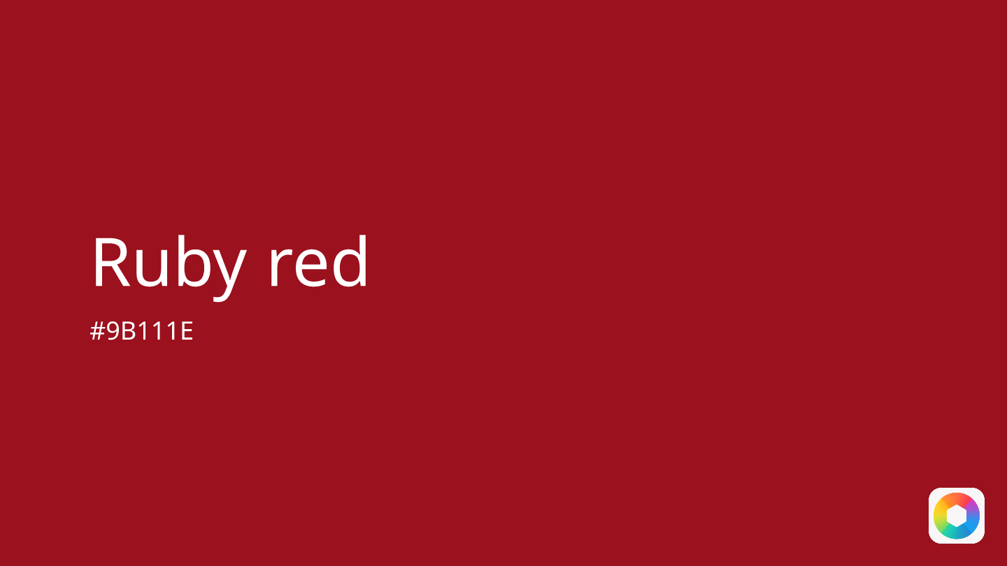 Ruby red