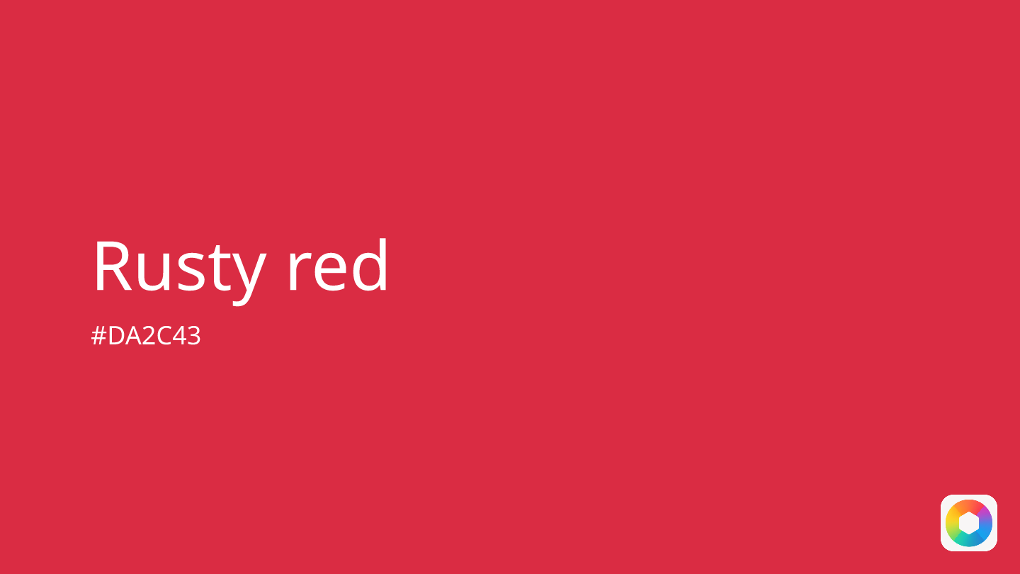 Rusty red