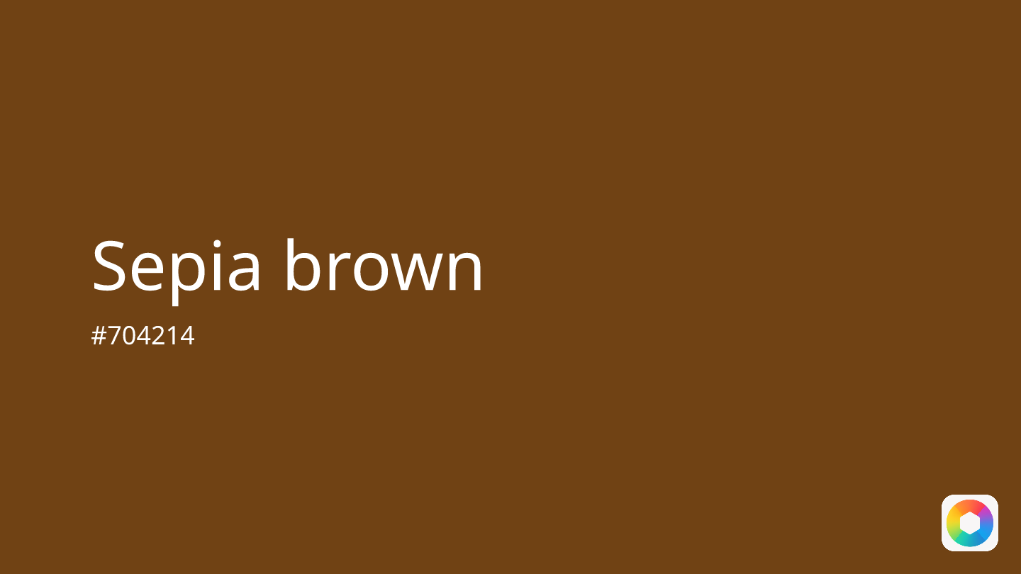 Sepia brown