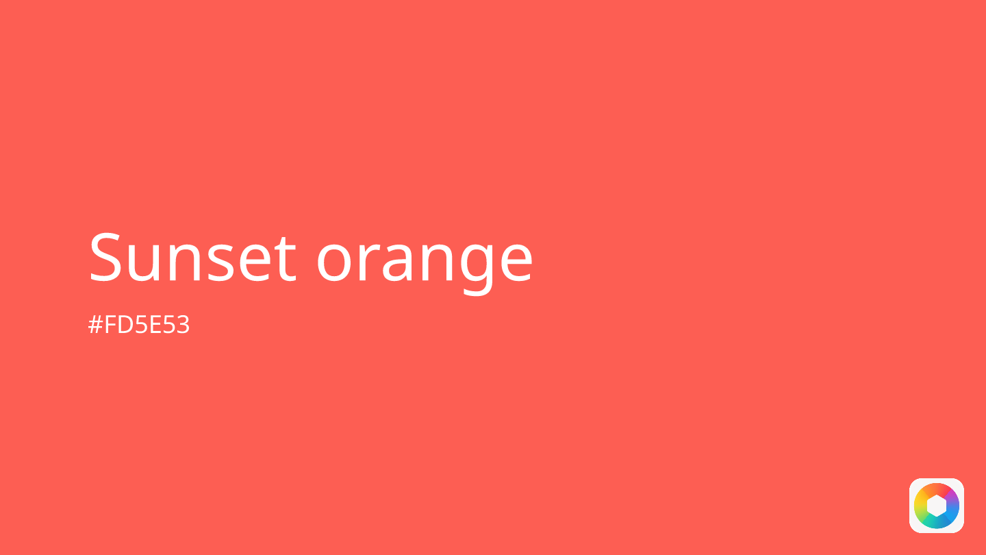 Sunset orange